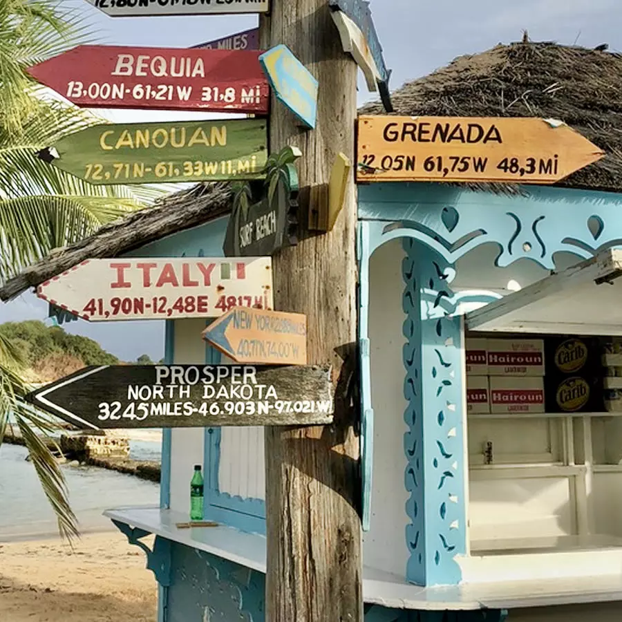 Grenada, Martinica, St. Vincent, Guadalupa, BVI, Antigua, St. Martin